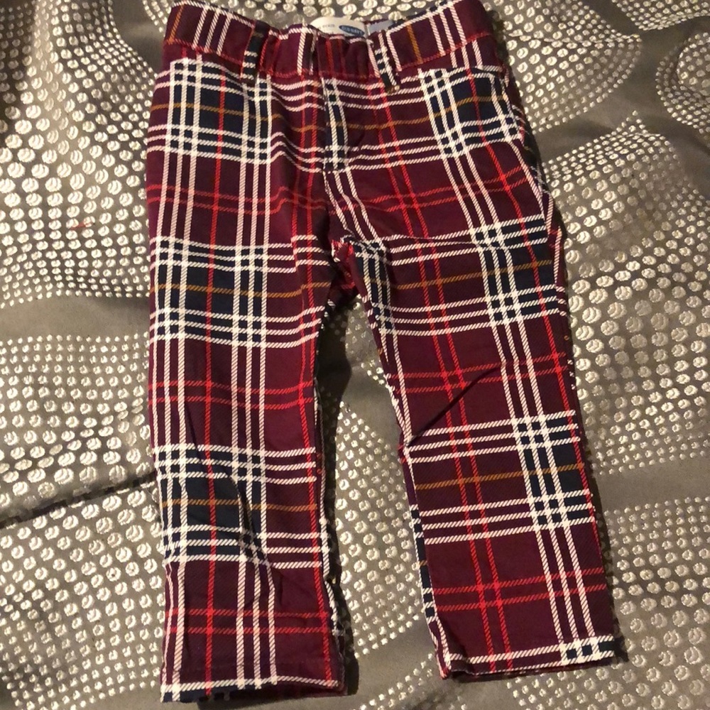 Plaid girls pants